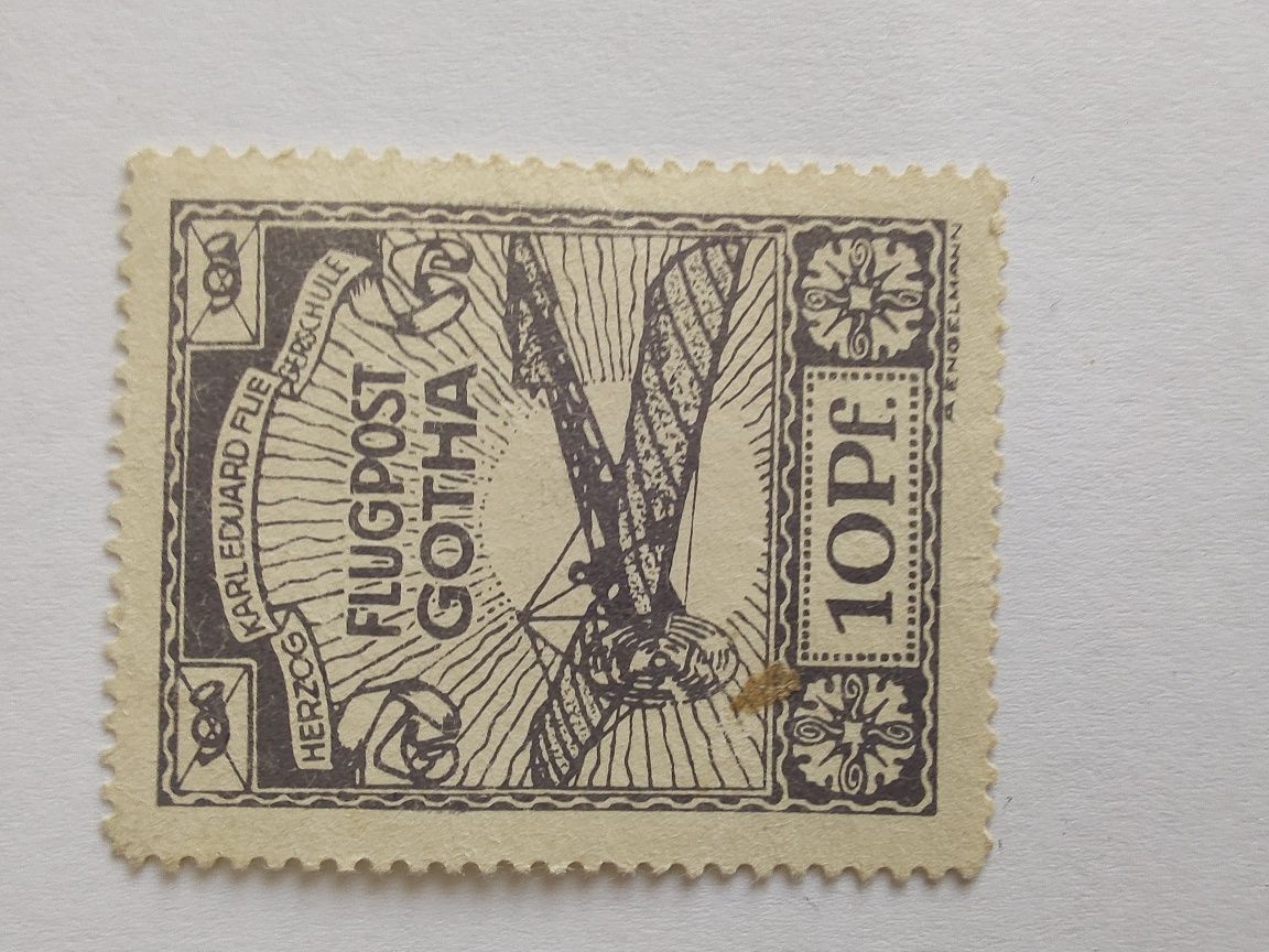 Znaczek pocztowy Flugpost Gotha 1912