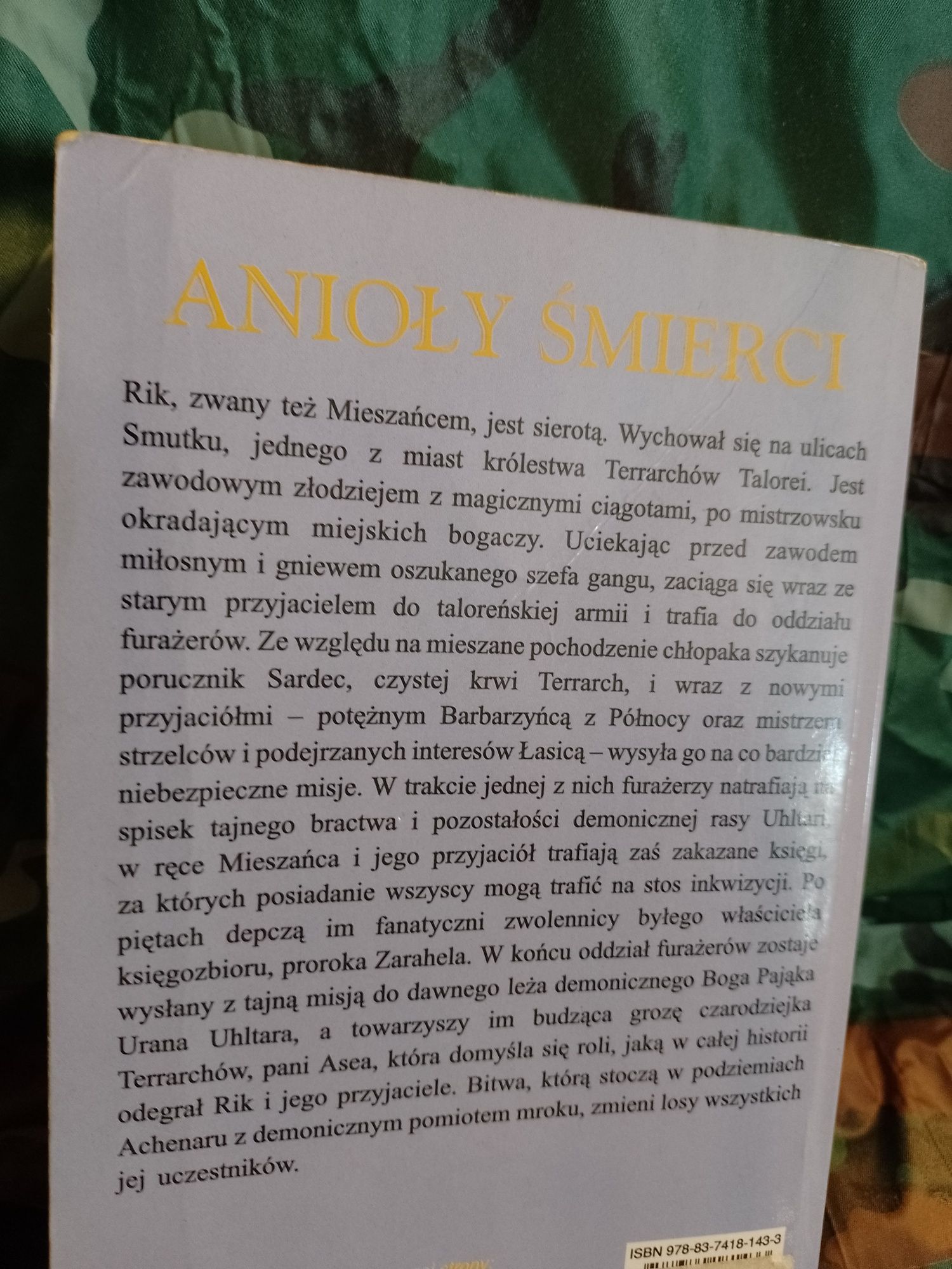 Książka Fantastyka Anioły śmierci