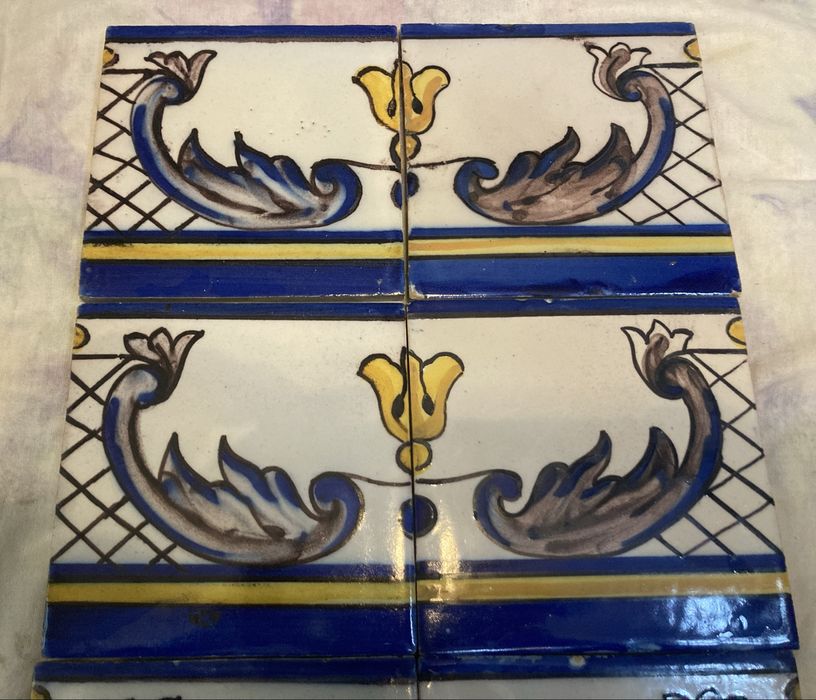 Painel de 6 azulejos da Fábrica Sant’Anna  século XIX