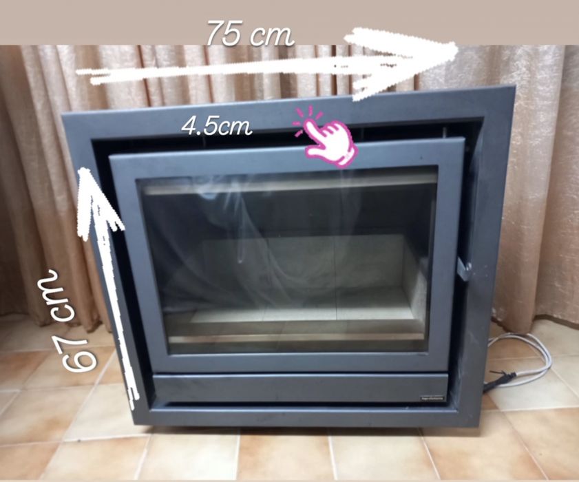 Recuperador de calor com ventilador e moldura.