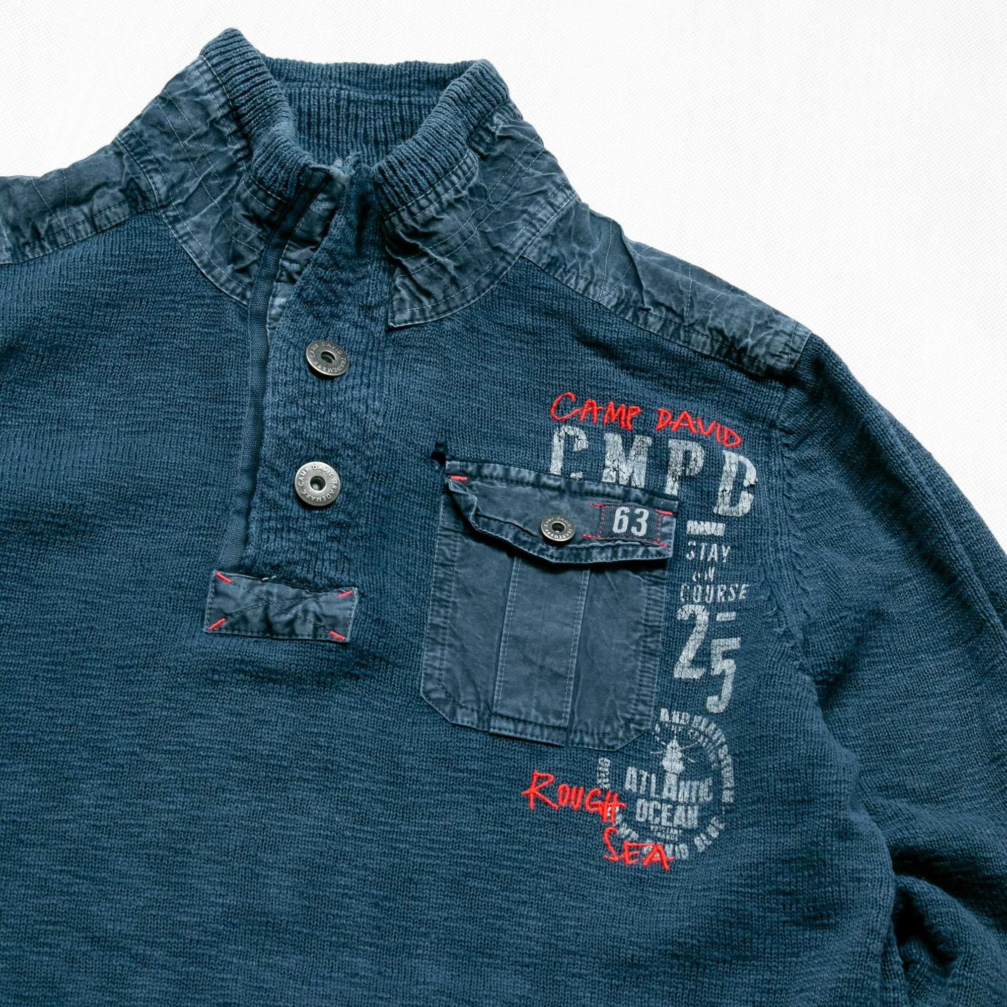 Camp David sweter halfzip L
