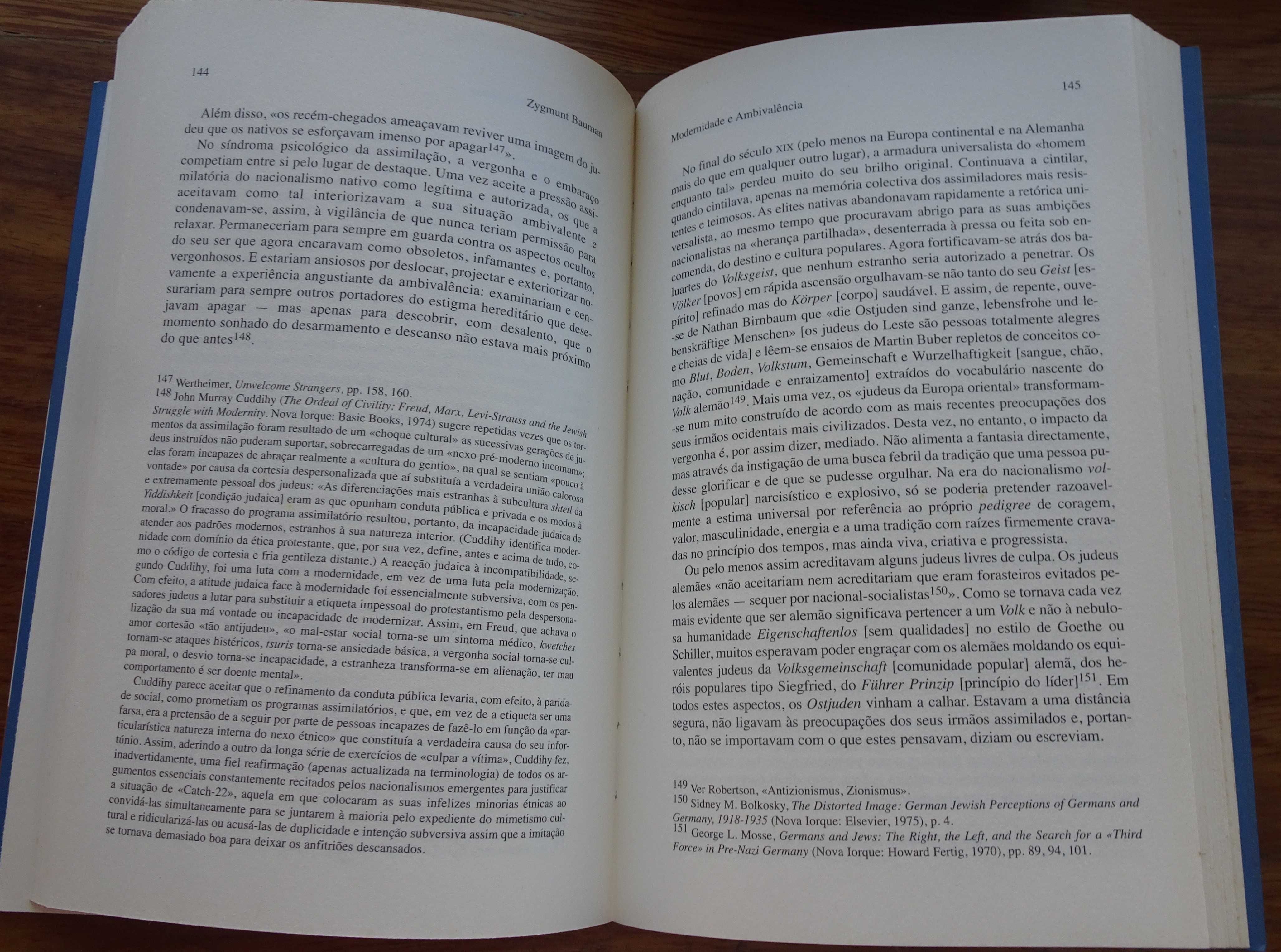 Modernidade e Ambivalência de Zygmunt Bauman