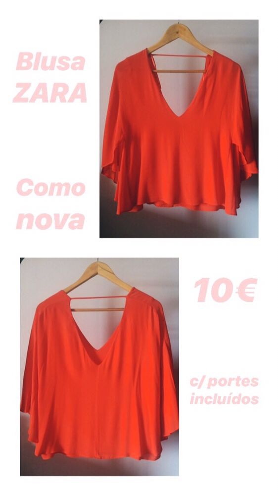 Blusa asas de morcego salmão