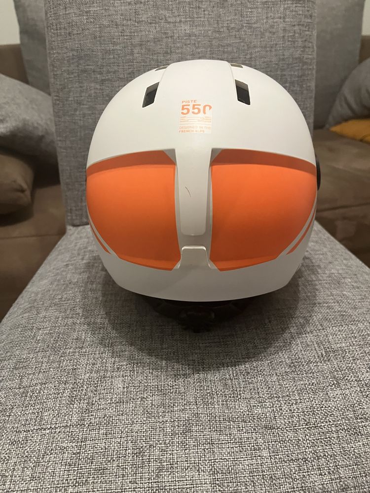 Kask dziecięcy Decathlon Wedze Piste 550 roz 53-56 cm + gogle szybka