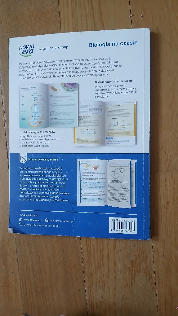 Podręcznik– Biologia na czasie – klasa 1