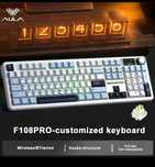 AULA F108PRO Механічна повнорозмірна бездротова клавіатура Full size