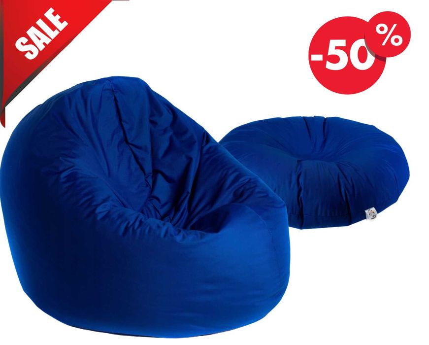 2w1 Pufa Dla Dzieci Worek Sako Fotel Poduszka Podnóżek XXL (GRATIS)