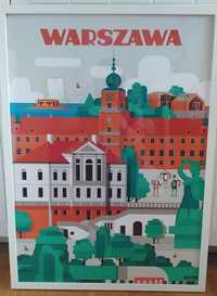 Plakat 50x70 Warszawa Niemapa