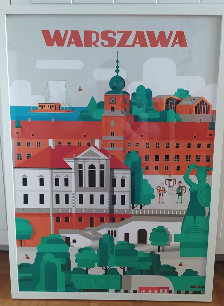 Plakat 50x70 Warszawa Niemapa