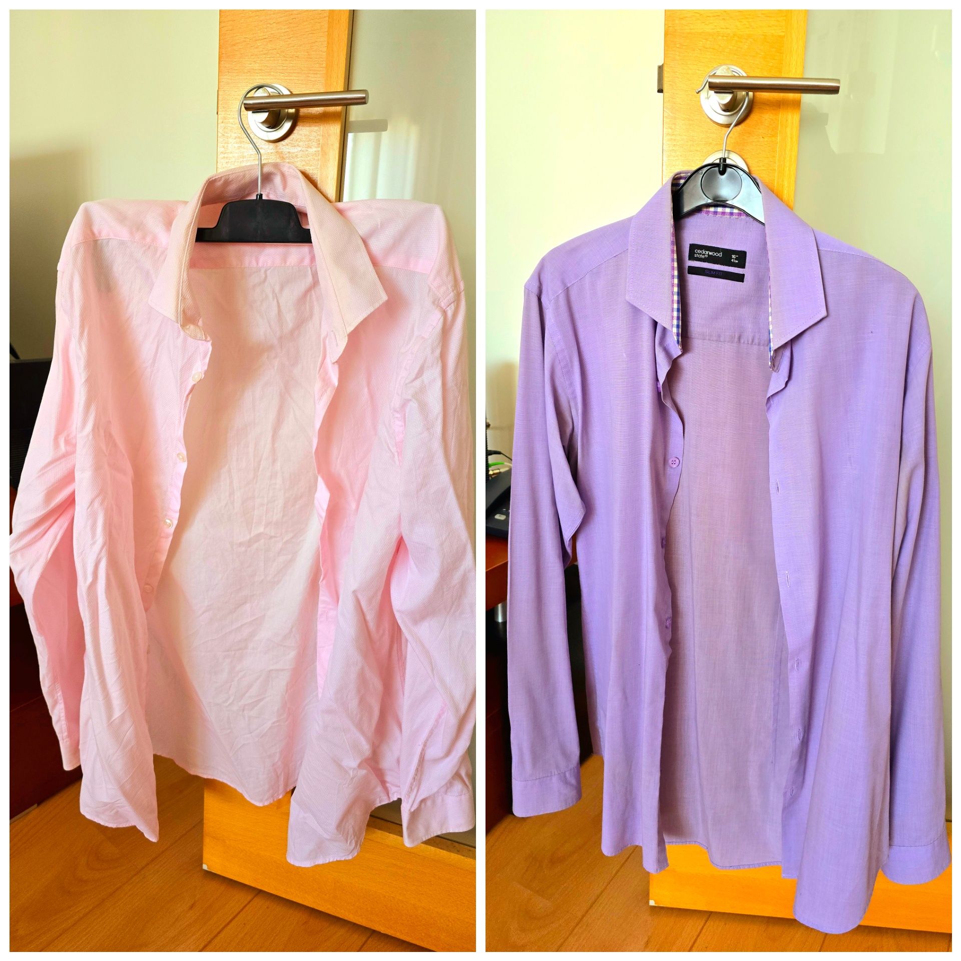 16 Camisas Slim Fit várias cores, c/ pouco uso. Preço especial pack
