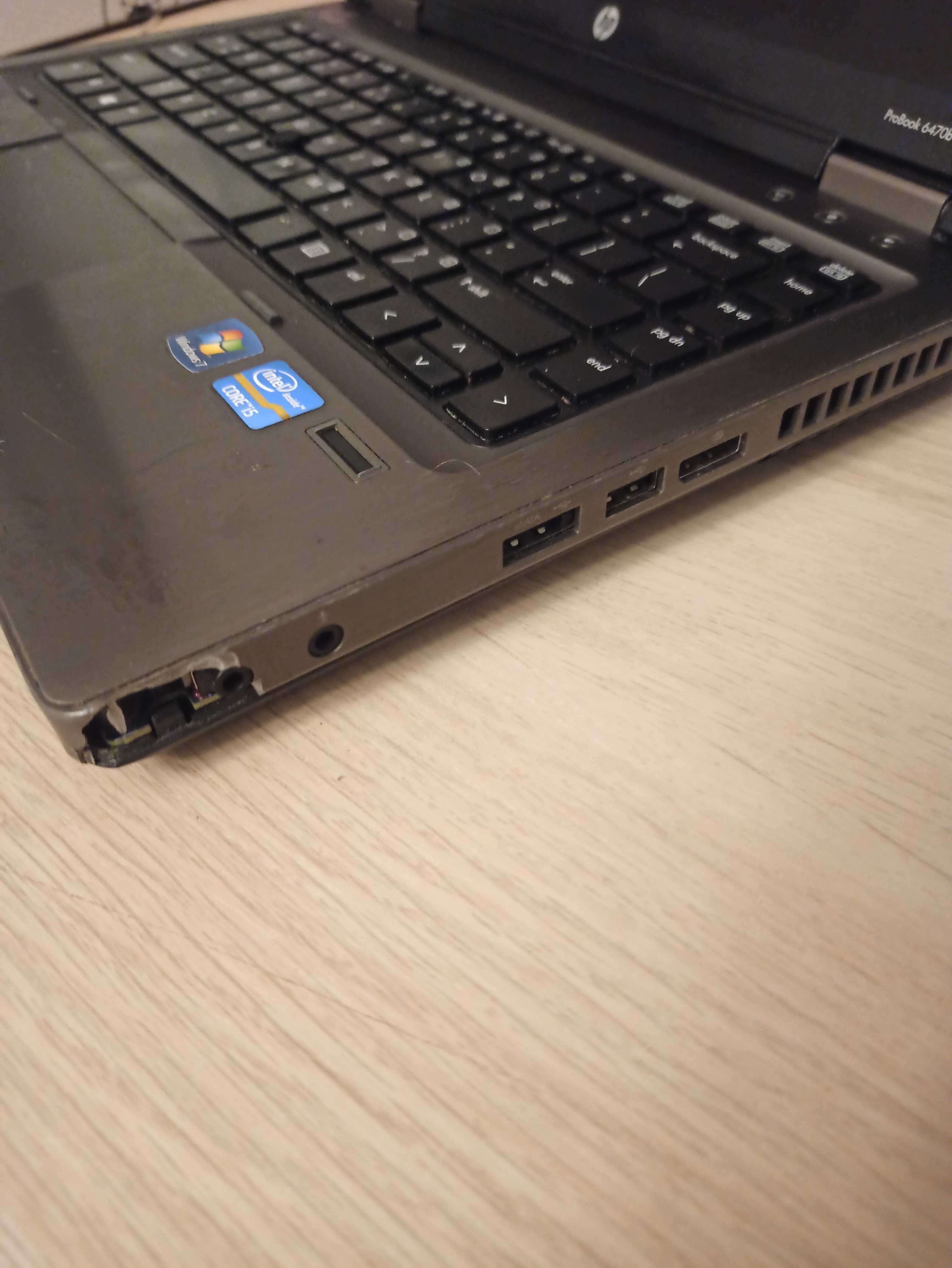 Uszkodzony laptop HP ProBook 6470b