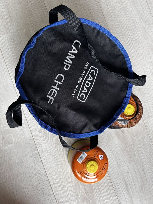 podróżny gril gazowy CADAC CAMP CHEF + torba i 2 kartusze