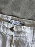 Джинсові штани zara білі молочні xs