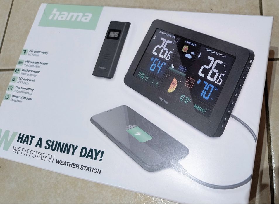 Stacja Pogodowa PREMIUM Z USB - hama