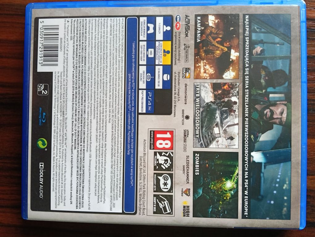 Call of duty Black ops cold war ps4