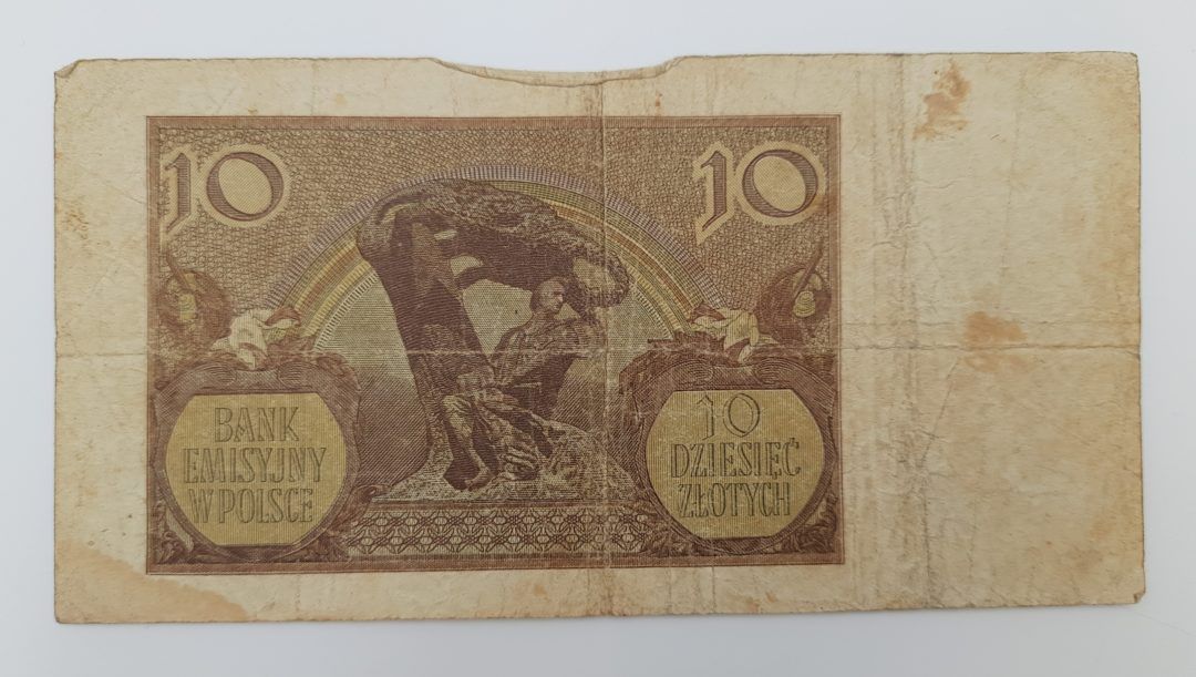 Stary Banknot kolekcjonerski Polska 10 zł 1940
