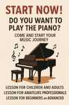 Piano lessons on grand piano