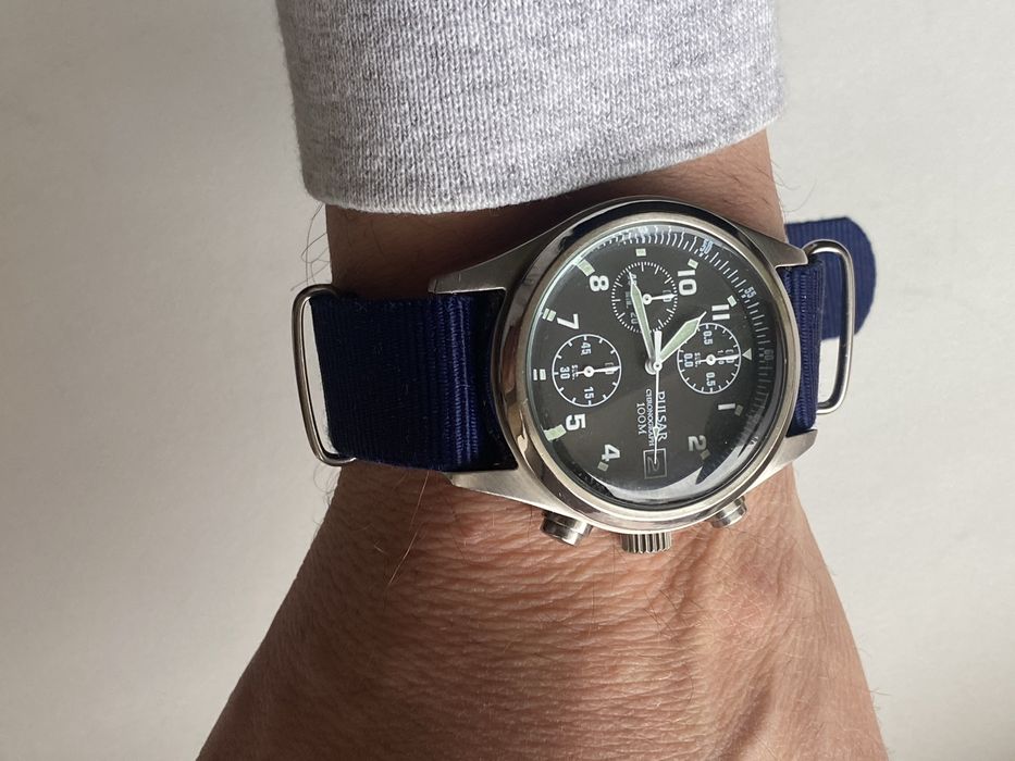 Годинник Pulsar хронограф пілот military RAF