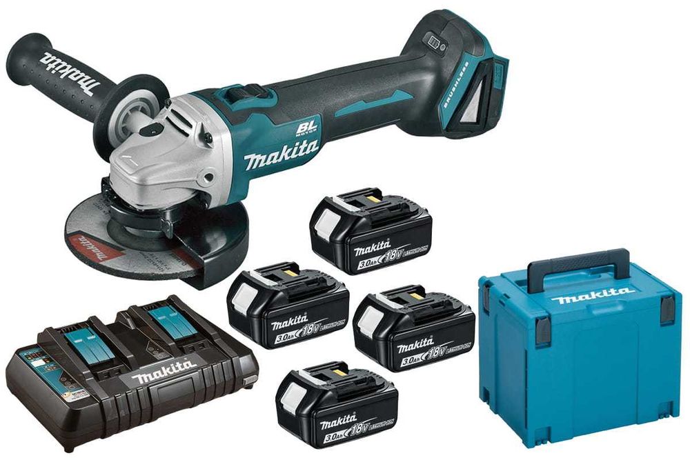 Makita Szlifierka kąt.125 18V 4x3,0 Ah MKP4PF1843