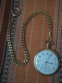 1 wojna swiatowa zegarek kieszonkowy nakrecany pozlacany ELGIN USA