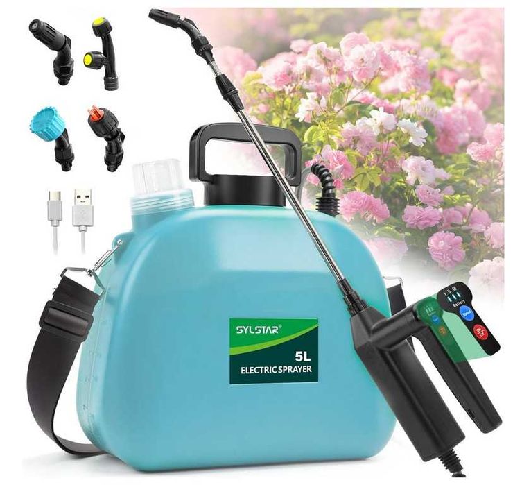 Opryskiwacz ciśnieniowy akumulatorowy SYLSTAR + akcesoria 5l