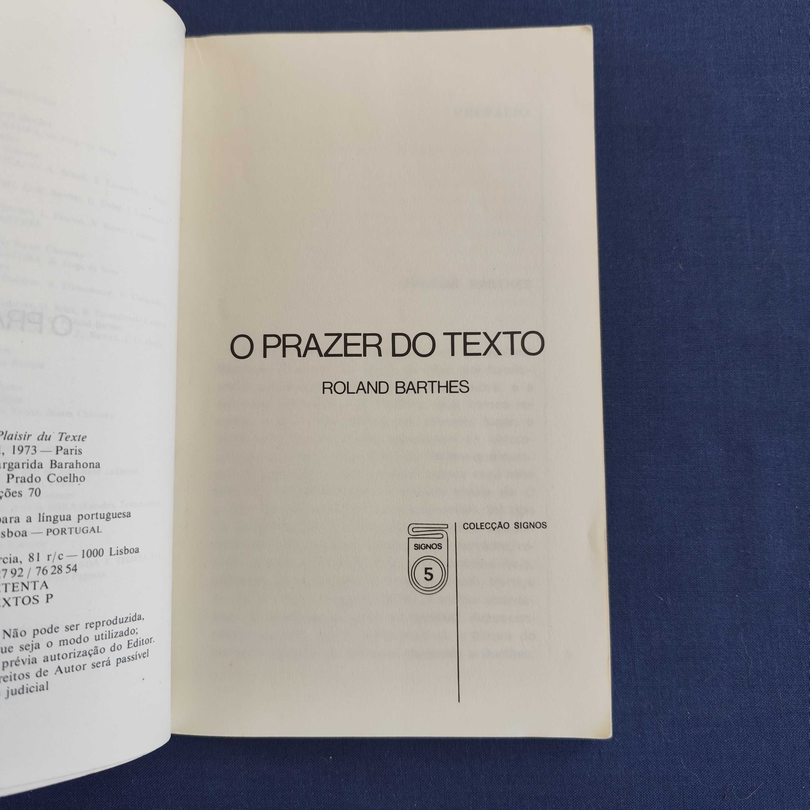 Roland Barthes - O Prazer do Texto