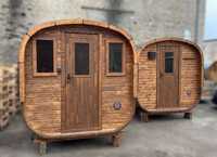 Transport w CENIE!!! KOMPLETNA MINI Sauna Ogrodowa KWADRAT 2m x 2,2m