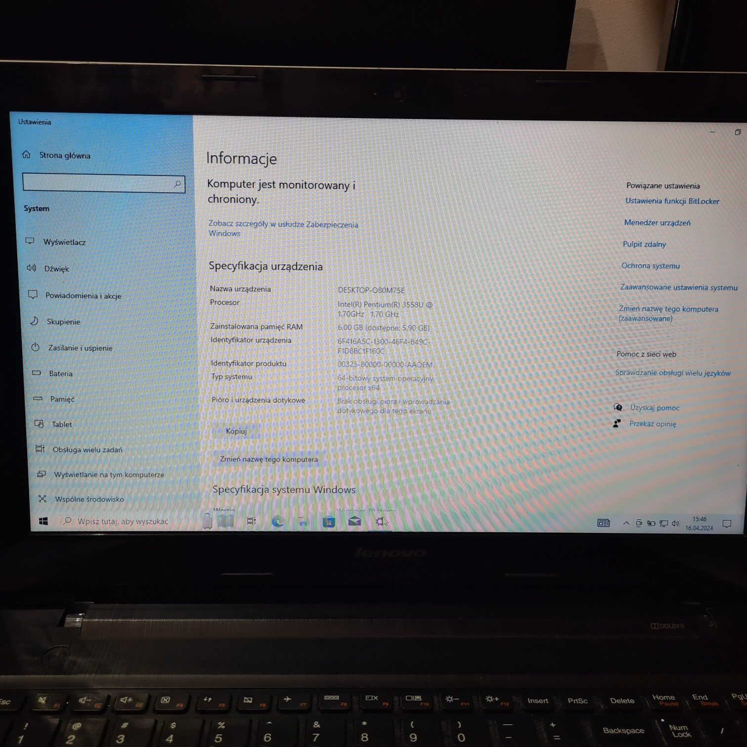 Laptop Lenovo G50 70