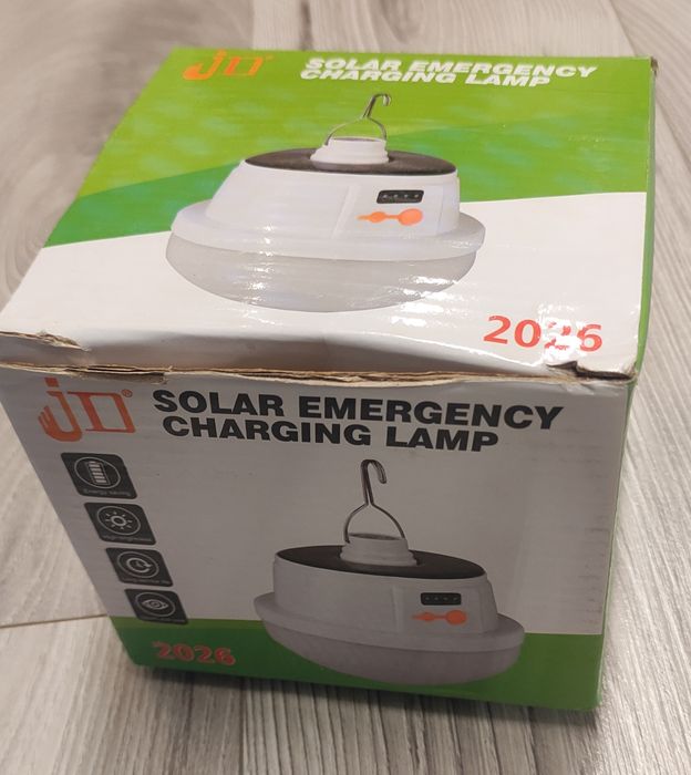 Lampka, lampa turystyczna, kempingowa  Nowa, Solar, USB