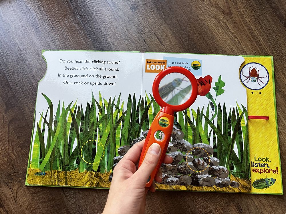 Eric Carle What do you see? A magnifying glass and sound book