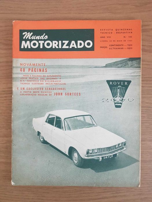 Revista Mundo Motorizado Nº183 (Ano:1965)