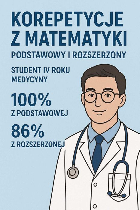 Korepetycje matematyka podstawa lub rozszerzenie stacjonarnie Łódź