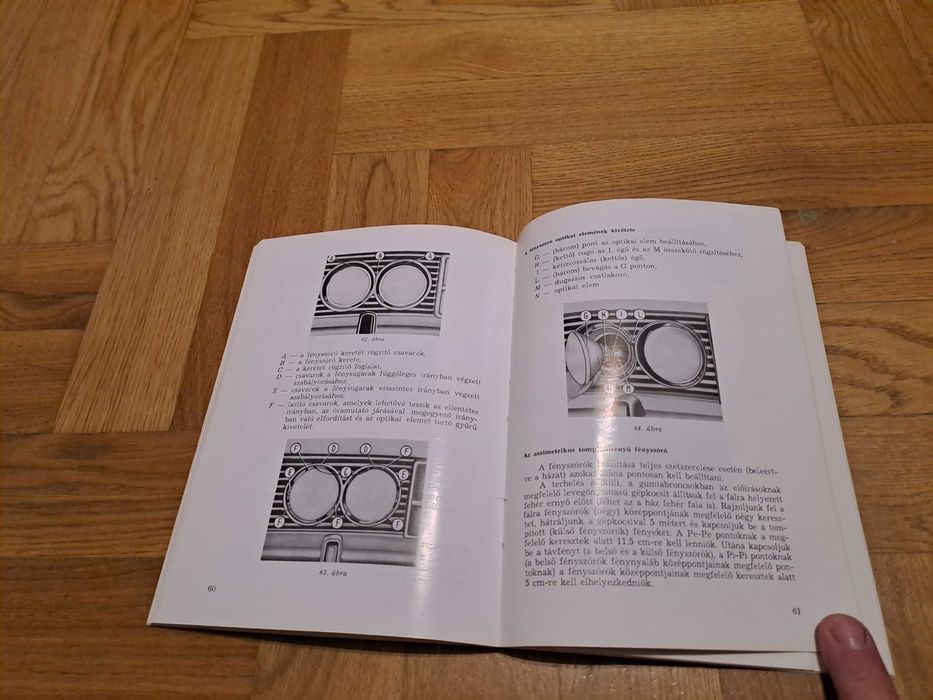 Oryginalna instrukcja obsługi FSO Polski Fiat 125p po węgiersku 1969