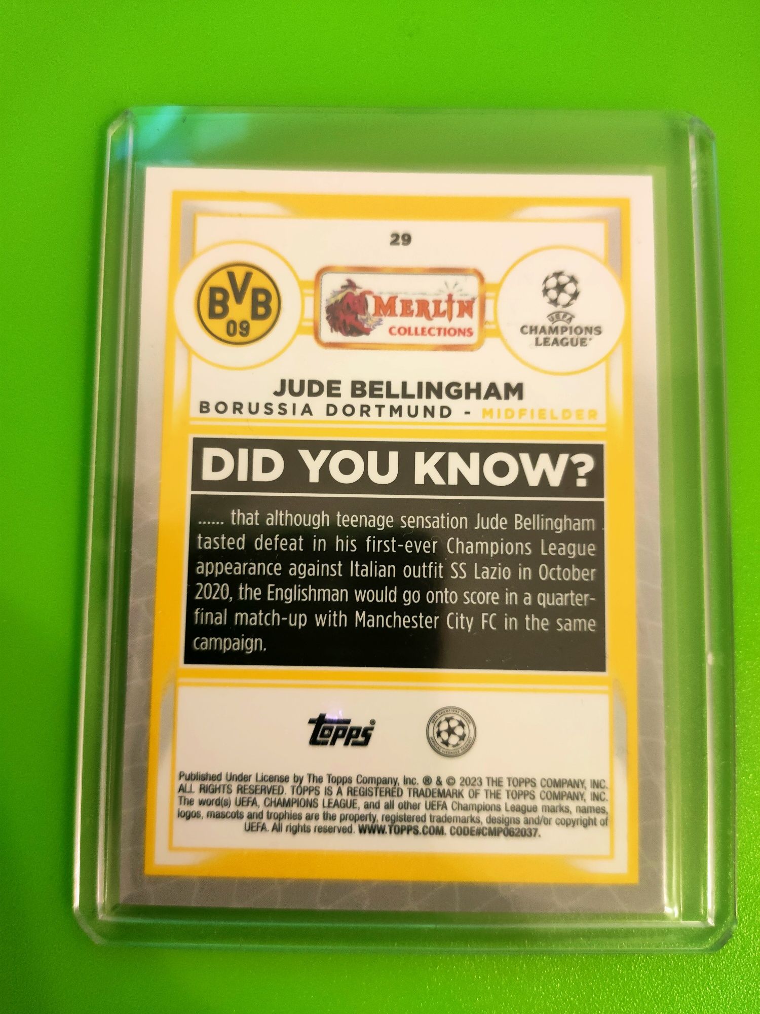 Karta Jude Bellingham - Topps Merlin 2023