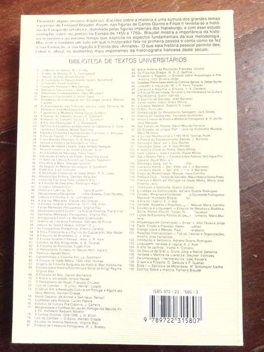 Que é a História? & Escritos sobre a História