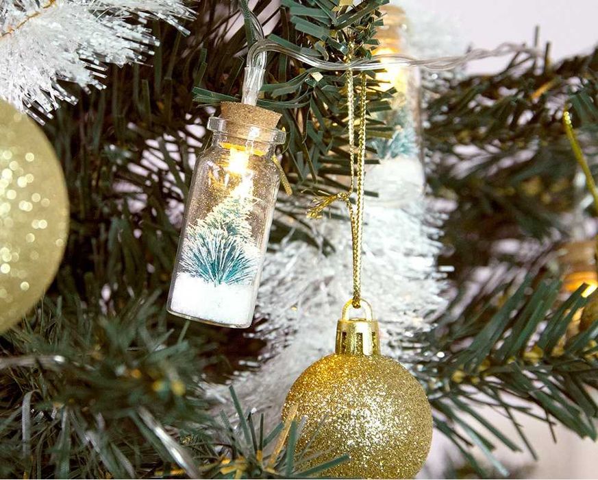 Guirlanda Frasco com Pinheiro LED para interior 2m (NATAL)