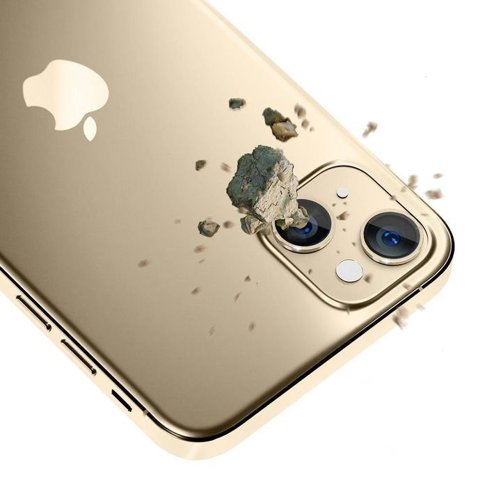 3MK Lens Protection Pro | Ochrona Obiektywu iPhone 14 6,1" Gold