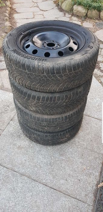 Koła Felgi Stalowe 17CALI Opony BRIDGESTONE 225/55R17 Zima Espace 4
