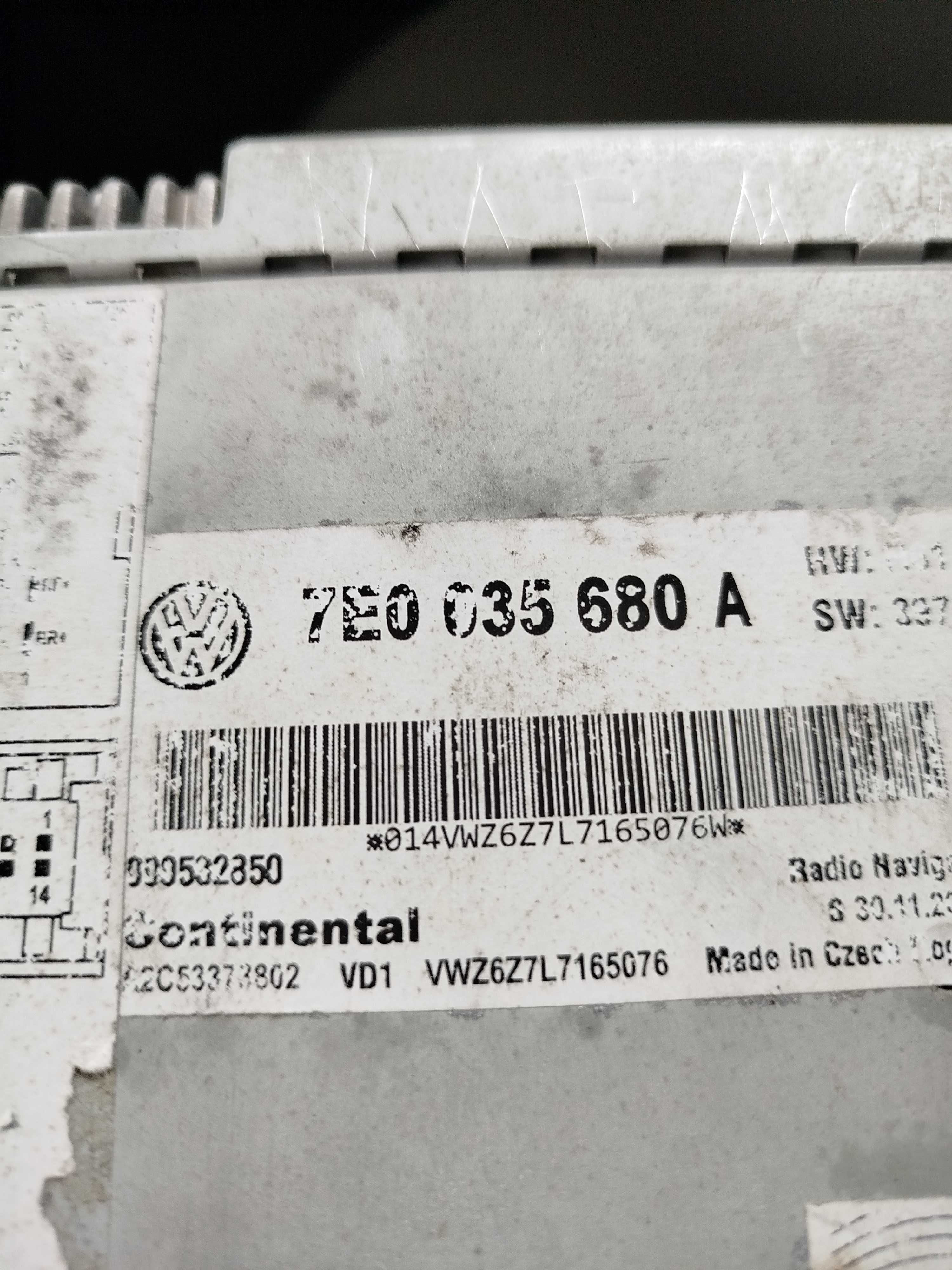 Radio nawigacja vw dotykowa