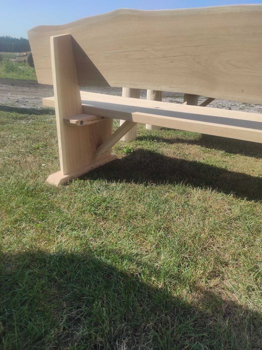 Zestaw dębowy ogrodowy, stół, meble ogrodowe