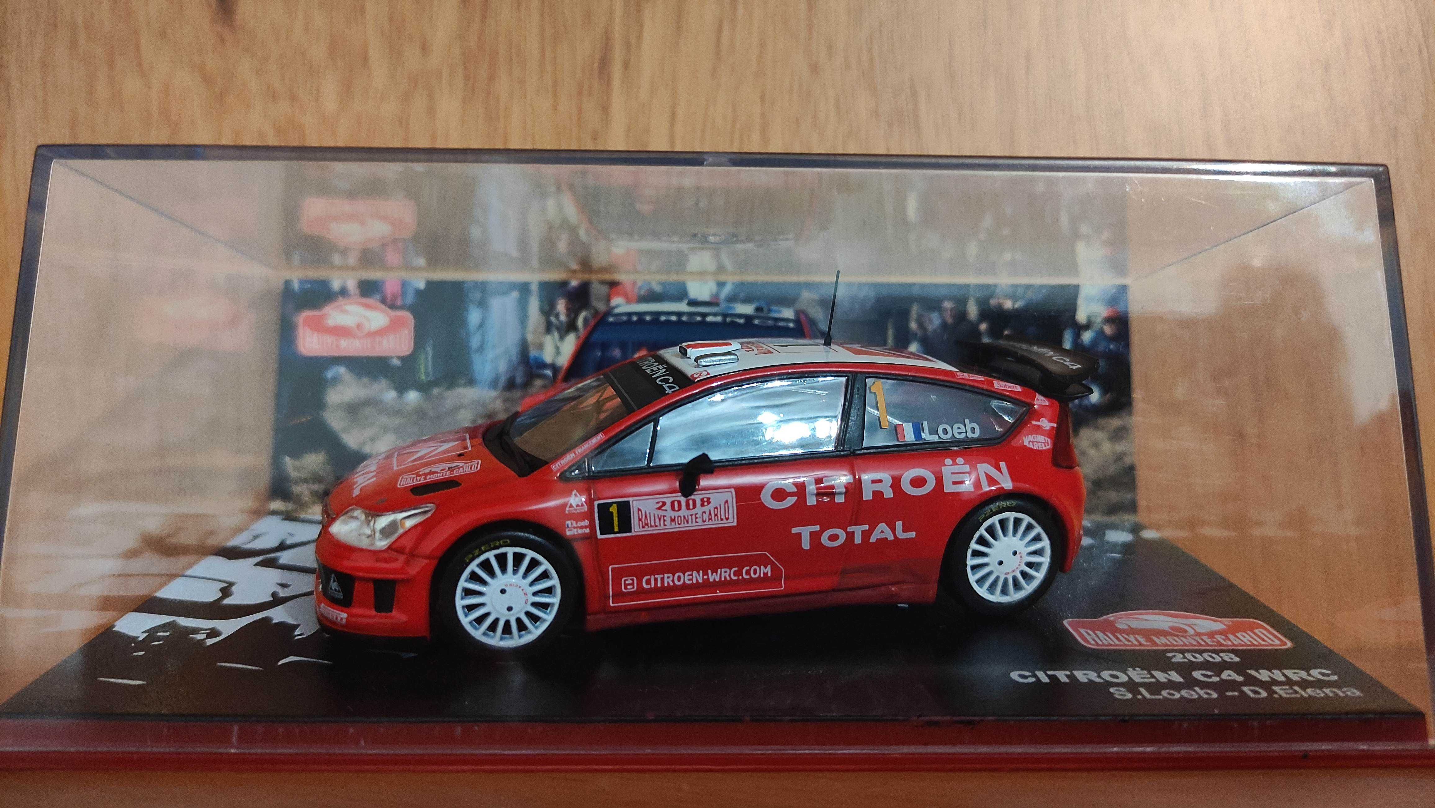 Miniatura LOEB Citroen C4 WRC Rally Monte Carlo 1/43