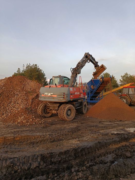 Żwir, ziemia, kruszywo, kamień drenażowy