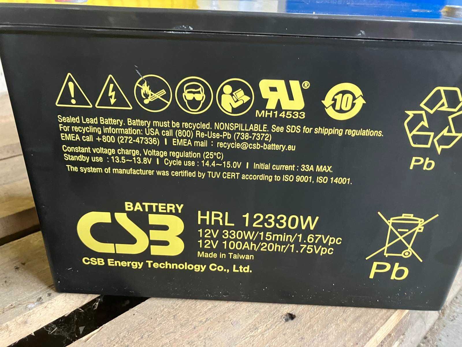 Акумулятор AGM CBS Battery HRL12330W (12V 100A 30 кг)