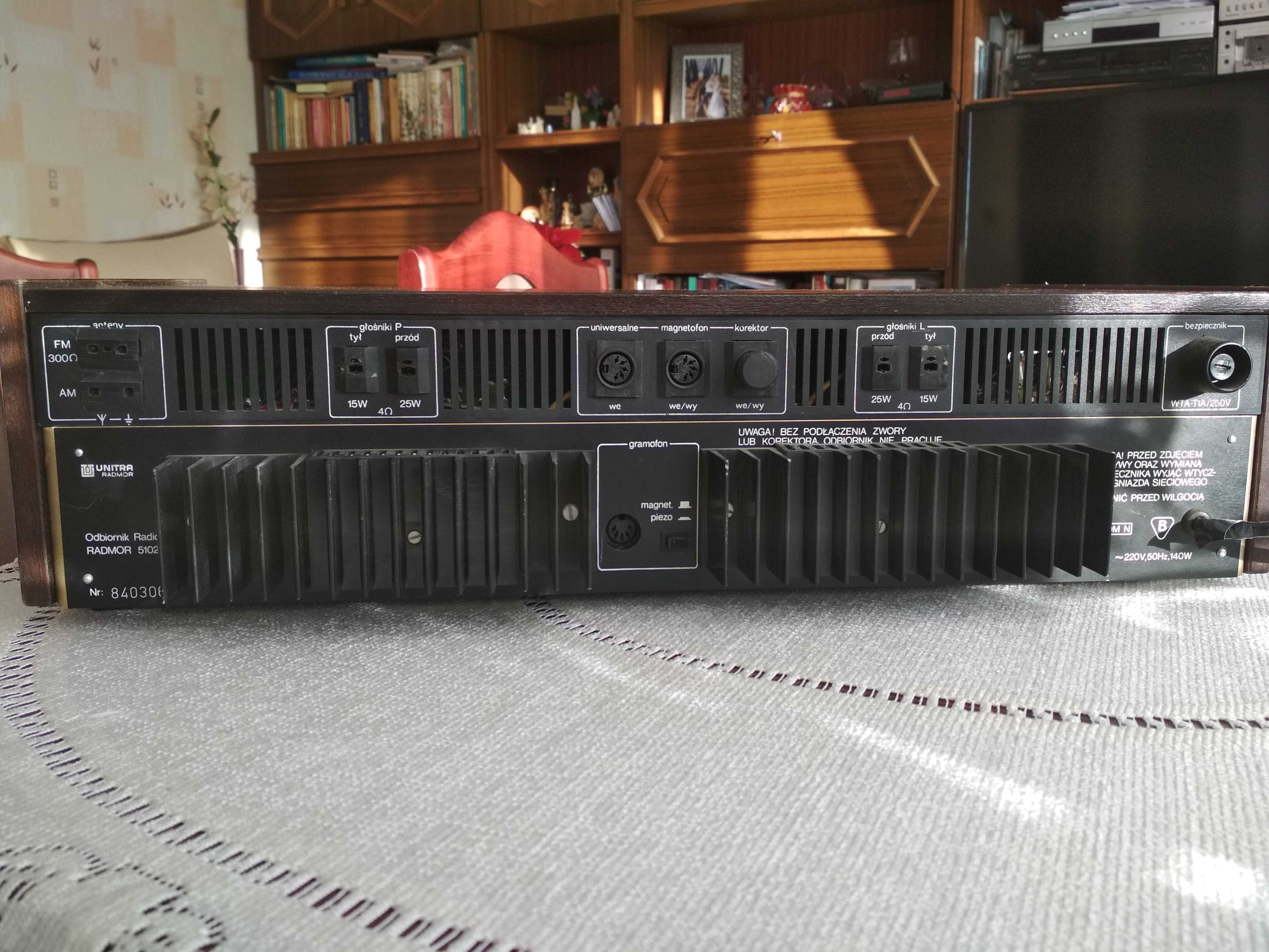 Amplituner Radmor  5102 TE, przestrojony, stan B.D.