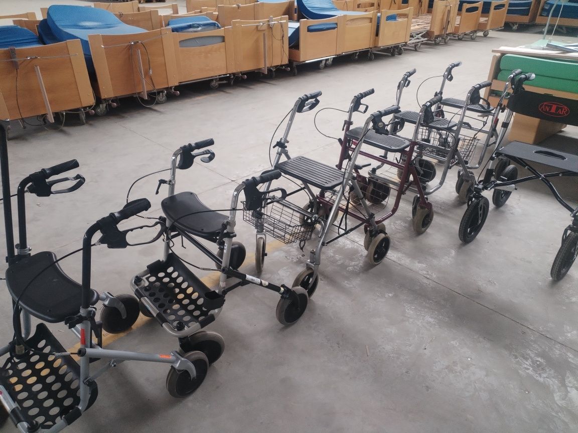 Roller chodzik  rehabilitacyjny balkonik z siedziskiem i koszykiem z