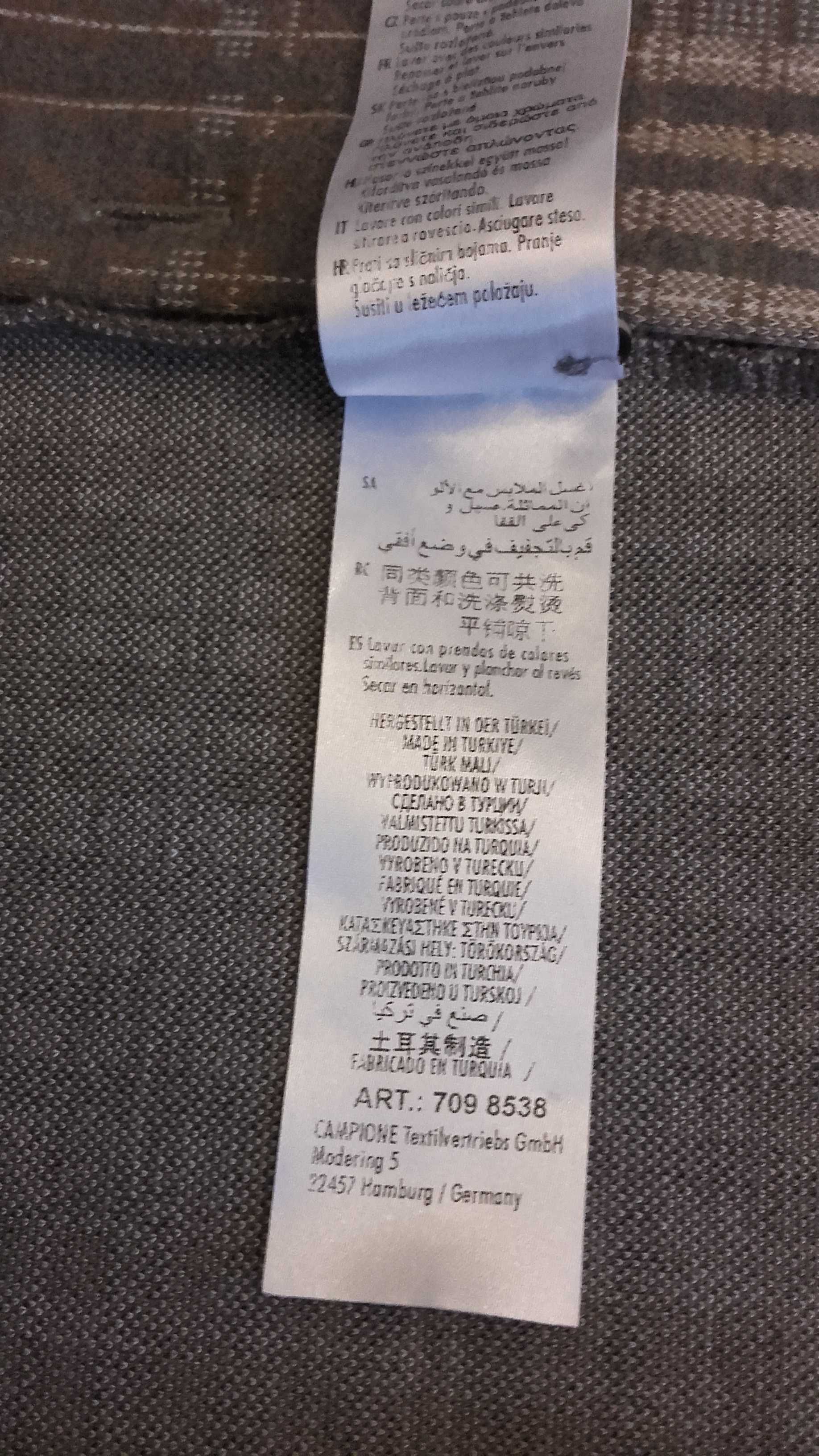 nowa męska koszula z kaptur. bluza koszulowa XXL marki ClaudioCampione