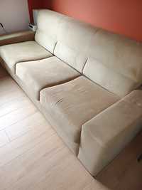Sofa rozkładana z możliwością spania Duża z materacem Włoski stelaż