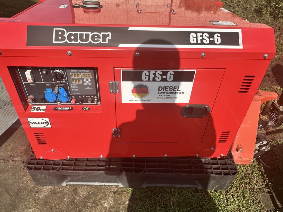 Agregat Prądotwórcze Bauer GFS-6 Niemiecki nowy Diesel 6-6.5 KW