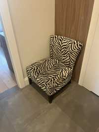 Fotel w zebrę szerokosc 60 cm