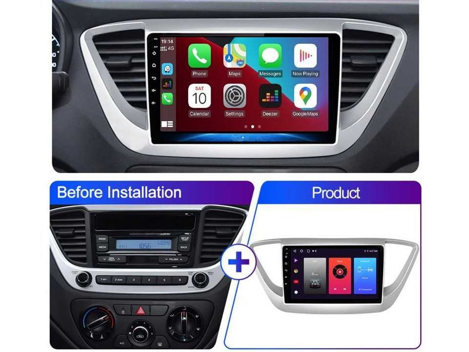 Radio samochodowe Android Hyundai Verna Solaris (9") 2016.-2020